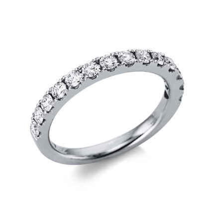Memoire Weißgold 18kt 0,68 Diamantringe mit 14 Diamanten - 1Z917