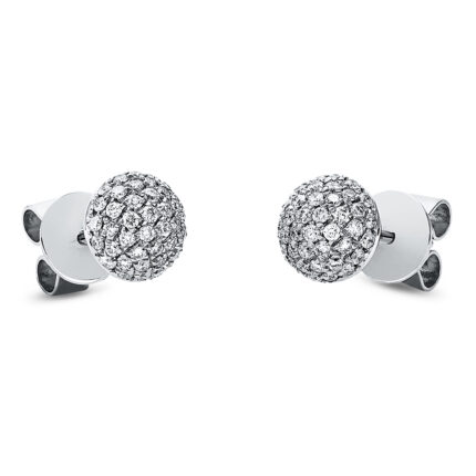 Ohrstecker Weißgold 18kt 0,42 Diamantschmuck mit 88 Diamanten - 2A229