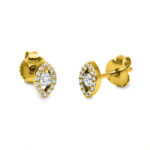 Ohrstecker Gelbgold 18kt 0,18 Diamantschmuck mit 30 Diamanten - 2G237