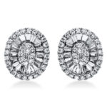 Ohrstecker Weißgold 18kt 0,82 Diamantschmuck mit 104 Diamanten - 2H586