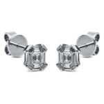 Ohrstecker Weißgold 18kt 0,56 Diamantschmuck mit 18 Diamanten - 2H834