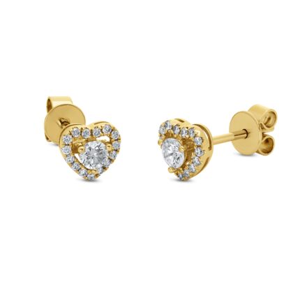 Ohrstecker Gelbgold 18kt 0,31 Diamantschmuck mit 32 Diamanten - 2H860