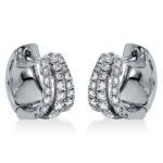 Creolen Weißgold 18kt 0,52 Diamantschmuck mit 42 Diamanten - 2H959