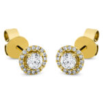 Ohrstecker 4er-Krappe Gelbgold 18kt 0,39 Diamantschmuck mit 34 Diamanten - 2I494