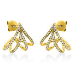 Ohrstecker Gelbgold 18kt 0,42 Diamantschmuck mit 104 Diamanten - 2I578