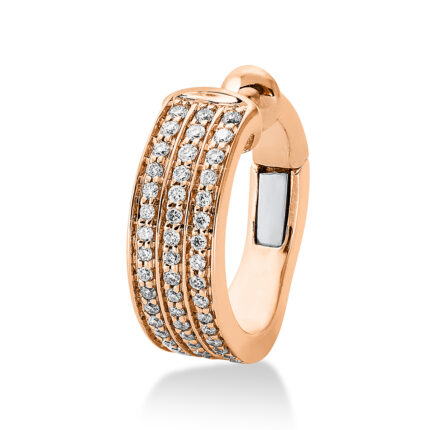 Ohrschmuck Rosegold 18kt 0,14 Diamantschmuck mit 48 Diamanten - 2K235