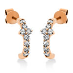 Ohrstecker Rosegold 18kt 0,48 Diamantschmuck mit 16 Diamanten - 2K486