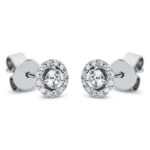 Ohrstecker 4er-Krappe Weißgold 18kt 0,29 Diamantschmuck mit 26 Diamanten - 2M633