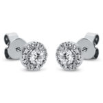 Ohrstecker 4er-Krappe Weißgold 18kt 0,38 Diamantschmuck mit 28 Diamanten - 2M641