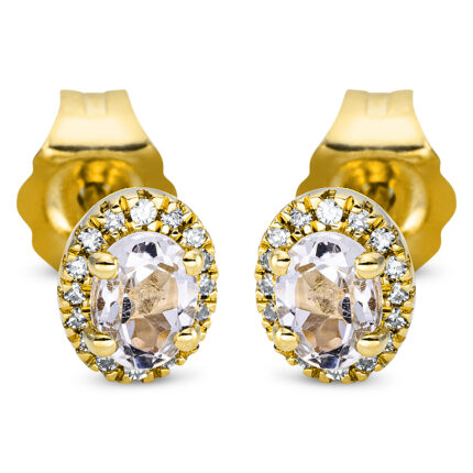 Ohrstecker 4er-Krappe 18 kt GG