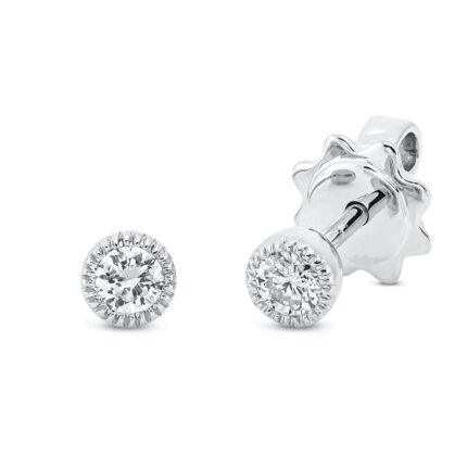 Ohrstecker Weißgold 18kt 0,20 Ohrschmuck mit 2 Diamanten - 2R527