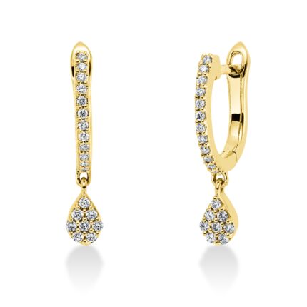 Ohrschmuck Gelbgold 18kt 0,17 Diamantschmuck mit 40 Diamanten - 2T233