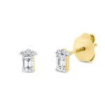 Ohrstecker Gelbgold 18kt 0,32 Diamantschmuck mit 8 Diamanten - 2T236