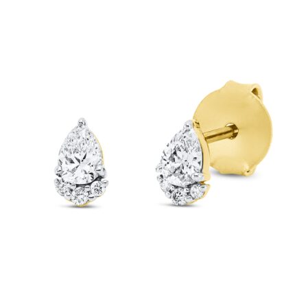 Ohrstecker Gelbgold 18kt 0,33 Diamantschmuck mit 8 Diamanten - 2T241