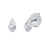 Ohrstecker Weißgold 18kt 0,30 Diamantschmuck mit 8 Diamanten - 2T241