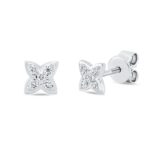 Ohrstecker Weißgold 18kt 0,10 Diamantschmuck mit 10 Diamanten - 2T263