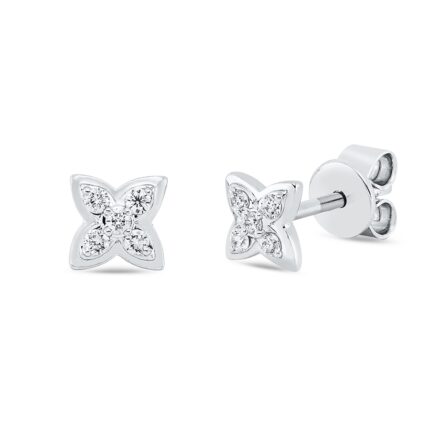 Ohrstecker Weißgold 18kt 0,10 Diamantschmuck mit 10 Diamanten - 2T263