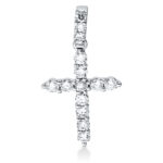 Anhänger Weißgold 18kt 0,27 Diamantschmuck mit 15 Diamanten - 3F610