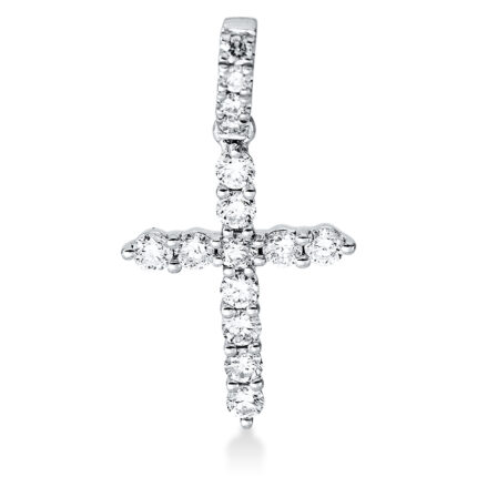 Anhänger Weißgold 18kt 0,27 Diamantschmuck mit 15 Diamanten - 3F610