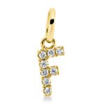 Anhänger Gelbgold 18kt 0,04 Diamantschmuck mit 8 Diamanten - 3H097