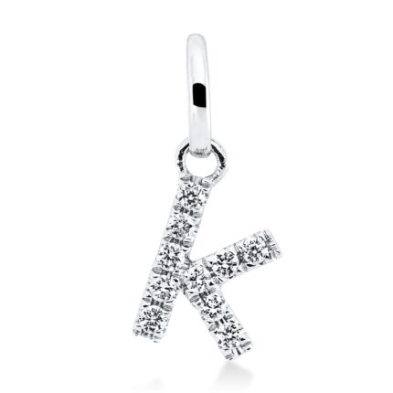 Anhänger Weißgold 18kt 0,05 Diamantschmuck mit 10 Diamanten - 3H099