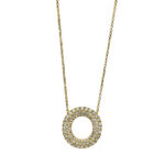 Collier Gelbgold 18kt 0,71 Diamantschmuck mit 84 Diamanten - 4E275
