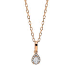 Collier Rosegold 18kt 0,14 Diamantschmuck mit 14 Diamanten - 4I719
