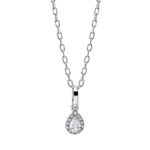 Collier Weißgold 18kt 0,14 Diamantschmuck mit 14 Diamanten - 4I719