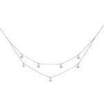 Collier Weißgold 18kt 0,50 Diamantschmuck mit 28 Diamanten - 4J673