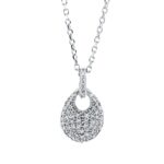 Collier Weißgold 18kt 0,15 Diamantschmuck mit 61 Diamanten - 4N186