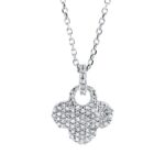 Collier Weißgold 18kt 0,18 Diamantschmuck mit 78 Diamanten - 4N188