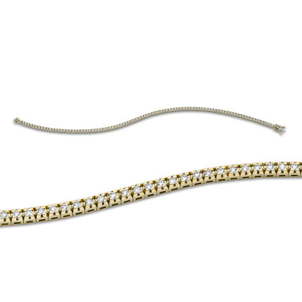 Armband 4er-Krappe Gelbgold 18kt 0,90 Diamantschmuck mit 86 Diamanten - 5D752