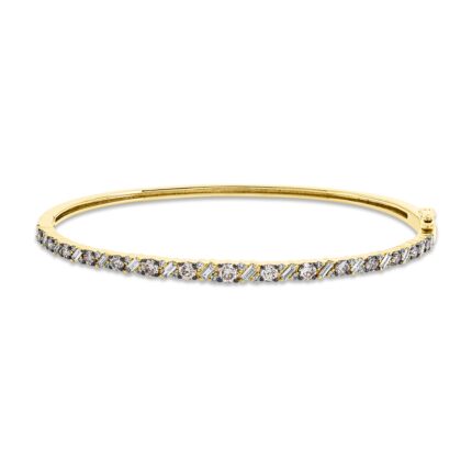 Armreif Gelbgold 18kt 1,28 Armschmuck mit 63 Diamanten - 6B102