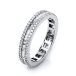 Mehrfachsteinbesatz Weißgold 18kt 1,15 Diamantringe mit 197 Diamanten - 1D676