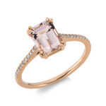 Farbstein Rosegold 18kt 0,08 Diamantringe Farbstein 1,99 ct - 1DI68
