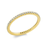 Memoire Gelbgold 18kt 0,31 Diamantringe mit 50 Diamanten - 1EU84