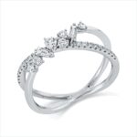 Baguette Weißgold 18kt 0,41 Diamantringe mit 33 Diamanten - 1GM76