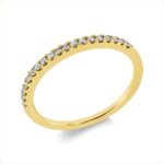 Memoire Gelbgold 18kt 0,17 Diamantringe mit 19 Diamanten - 1GP75