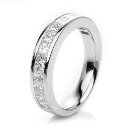 Memoire Weißgold 18kt 1,47 Diamantringe mit 13 Diamanten - 1H420