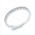Memoire Weißgold 18kt 0,45 Diamantringe mit 17 Diamanten - 1P936