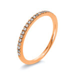 Memoire Rosegold 18kt 0,14 Diamantringe mit 20 Diamanten - 1S221