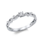 Solitaeire 4er-Krappe Weißgold 18kt 0,23 Diamantringe mit 23 Diamanten - 1Y235