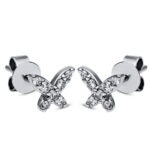 Ohrstecker Weißgold 18kt 0,16 Diamantschmuck mit 14 Diamanten - 2H182