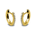 Creolen Gelbgold 18kt 0,06 Diamantschmuck mit 20 Diamanten - 2H796