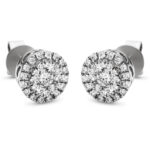 Ohrstecker Weißgold 18kt 0,52 Diamantschmuck mit 58 Diamanten - 2I810