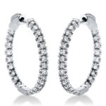 Creolen Weißgold 18kt 1,48 Diamantschmuck mit 48 Diamanten - 2K084