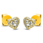 Ohrstecker Gelbgold 18kt 0,19 Diamantschmuck mit 34 Diamanten - 2M085