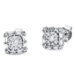 Ohrstecker Weißgold 18kt 0,60 Diamantschmuck mit 42 Diamanten - 2N615