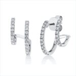 Ohrstecker Weißgold 18kt 0,52 Diamantschmuck mit 38 Diamanten - 2S703