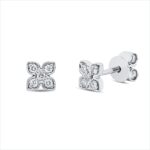 Ohrstecker Weißgold 18kt 0,09 Diamantschmuck mit 10 Diamanten - 2T265